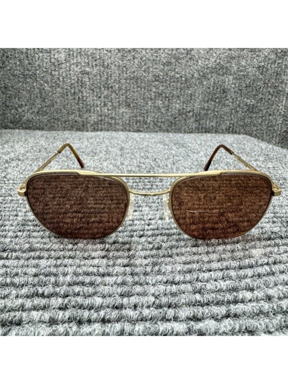 Randolph Eng. RE FGN Gold Aviator Sunglasses FRAMES ONLY 52-20-145 USA Italy VTG